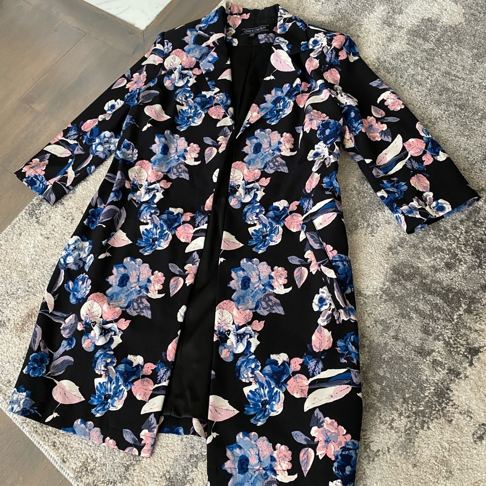 NWOT. Girls on Film long floral blazer